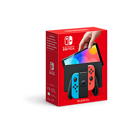 NINTENDO SWITCH OLED JOYCON ROSSO/BLU CONSOLE VERSIONE 2021