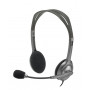 LOGITECH 981-000593 STEREO HEADSET H111 MONOJACK CUFFIA CON MICROFONO