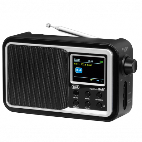 TREVI DAB7F96R RADIO DAB PORTATILE BLACK LCD BATT LITHIO