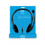 LOGITECH 981-000593 STEREO HEADSET H111 MONOJACK CUFFIA CON MICROFONO