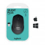 LOGITECH M330 SILENT PLUS MOUSE WIRELESS NERO