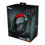 TRUST 23652 GXT323 CARUS NERA CUFFIA GAMING CON MICROFONO, CAVO JACK COMBO