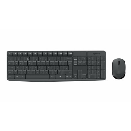 LOGITECH MK235 KIT TASTIERA E MOUSE  GRIGIO WIRELESS