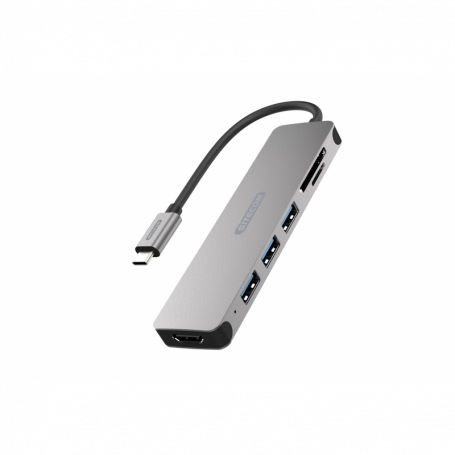 SITECOM CN-407 HUB DA USB-C A USB-A 3.1 HDMI SD/MICROSD/MMCARD