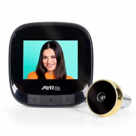 AYR Digital Door Viewer - 9001 - Nero Spiocino Smart con Display LCD