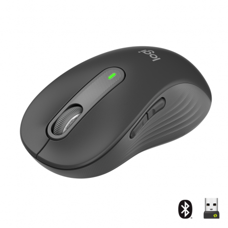 LOGITECH 910-006236 M650L  LARGE  GRAPHITE MOUSE ERGON WIRELESS BT, RICEVUSB BOLT INCLUSO