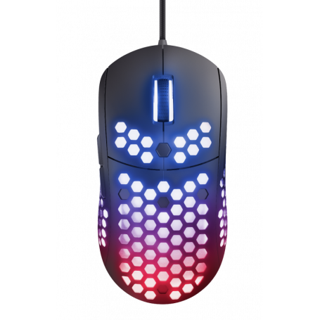 TRUST 23758 GXT 960 GRAPHIN - MOUSE GAMING RGB GUSCIO A NIDO D  APE, NERO, CAVO SUB, ULTRALEGGERO