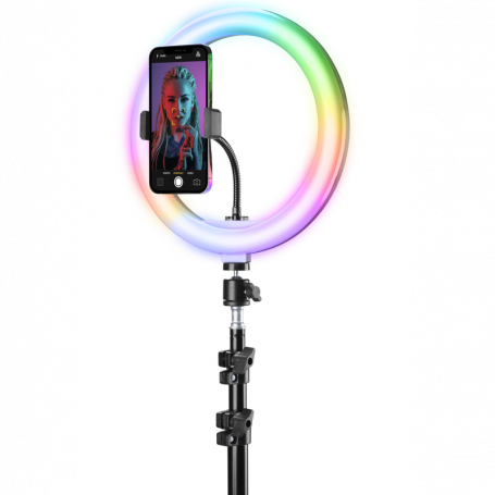  CELLULAR SELFIERINGPROMULTK SELFIE RING PRO MULTICOLOR UNIV. NERO