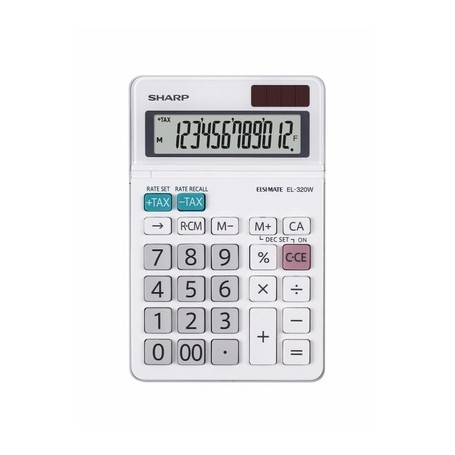 SHARP EL320WB CALC TAVOLO 12CF DOPPIA ALIMENTAZIONE  CF010