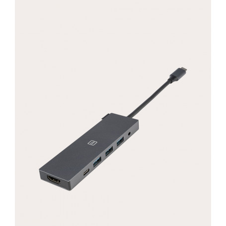 TUCANO MA-CHUB-HDMI-SG HUB USB-C 6IN1 : 3USB3.2, 1JACK AUDIO, 1 HDMI, 1USB-C PD 100W