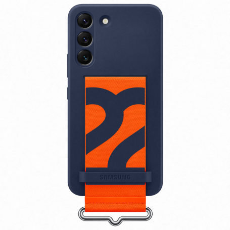 SAMSUNG EF-GS901TNEGWW Silicone Cover with strap Navy S22