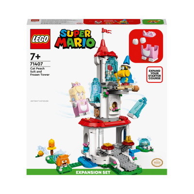 LEGO SUPER MARIO 71407 PACK ESPANSIONE COSTUME DI PEACH GATTO E TORRE  GHIACCIATA ETA 7+