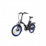 ARGENTO PIUMA22BLU E-BIKE CITY BIKE ARGENTO  PIEGHEVOLE PIUMA BLU 22