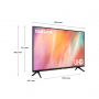 SAMSUNG UE55AU7090 TVC LED 55 4K SMART HDR10  WIFI SAT 2 HDMI 1 USBU