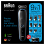 BRAUN MGK5280 MULTI GROOMING KIT RIC RETE         LAVABILE 4 PE