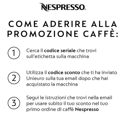 Nespresso Inissia EN80.B Macchina per caffè espresso, a capsule, 1260 –