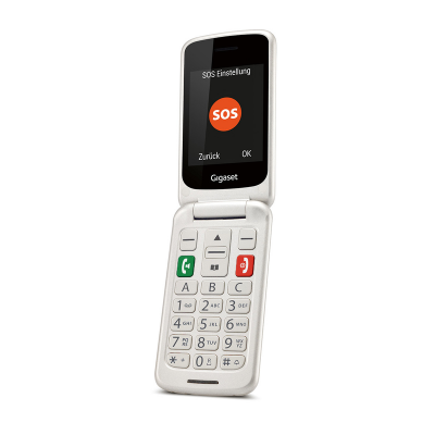 GIGASET GL590-WHIT T.CELL SENIOR 2SIM FLIP 2,8  1,3MP SOS MICRO SD