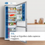 BOSCH KGN86AIDR FRIGO COMBI 619LT H186-L86 NF D INOX DISPLAY