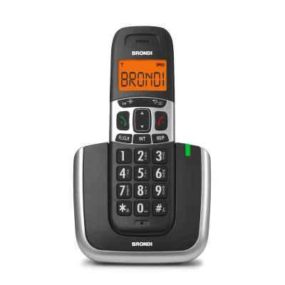 BRONDI BRAVO PLAT CORDLESS SENIOR TASTI GRANDI ECO DECT IDENT.CHIAM