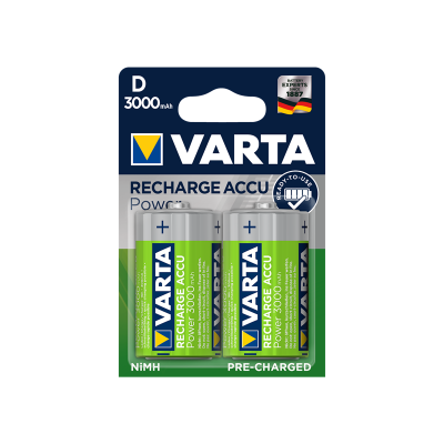 VARTA D  torcia  x 2  3.000 mAh   R2U  POWER ACCU 56720101402