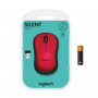 LOGITECH 910-004880 MOUSE WIRELESS M220 SILENT RED