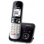 PANASONIC TG6861JTB CORDLESS DECT/GAP VIVAVOCE SEGRETERIA 1,8  BLOCCO