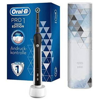 BRAUN PRO1 750BL SPAZZOLINO ELETT. CROSSACTION NERO   TRAVEL CASE