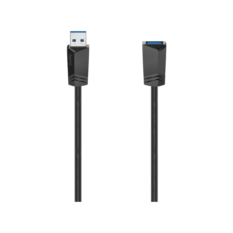HAMA 200628 CAVO PROLUNGA USB A 3.0/USB A 3.0 F, 1,5 METRI, NERO