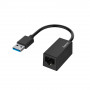 HAMA 200325 CONVERTITORE USB 3.0 / 8P8C F  RJ 45 , FAST ETHERNET LAN 10/100/1000, GIGABIT, NERO 7200325