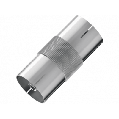 HAMA 205220 ADATTATORE ANTENNA F/ANTENNA F, CORPO IN METALLO 7205220