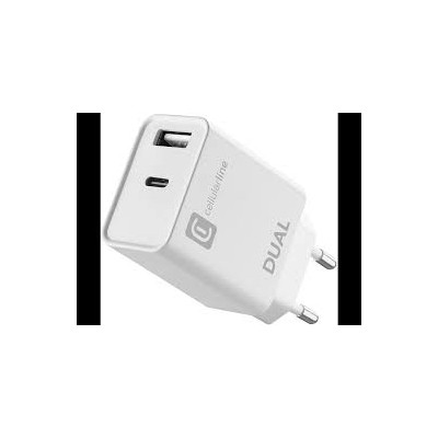 CELLULAR ACHIPHUSB2PD20WW CARICABATTERIA RETE DUAL APPLE 20W BIANC