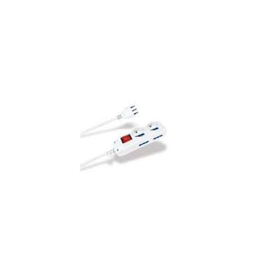 NOVALINE MULTIPRESA CON INTERRUTTORE - 2 SCHUKO   4 BIVALENTI 10/16A / SPINA 16A - CAV.
