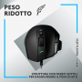 LOGITECH 910-006139 G502 X MOUSE GAMING 25000DPI CON CAVO USB, NERO