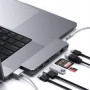 SATECHI ST-UCPHMXM PRO HUB MAX 1USB-C USB4, 1 HDMI, 1ETH, 2USB-A, 1JACK AUDIO, 1SD - SPACE GRAY
