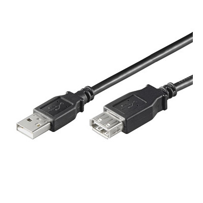 EWENT CC-100201-006-N-B CAVO PROL. USB 2.0 M-F 0.6MT