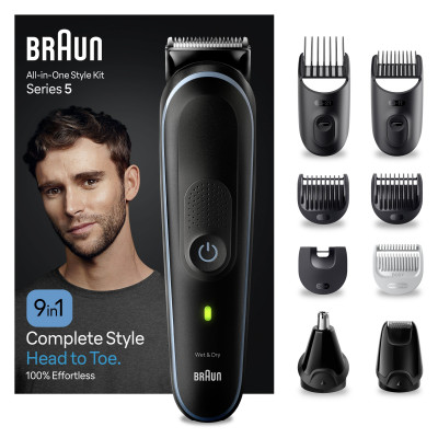 BRAUN MGK5411 MULTI GROOMING KIT RIC WET DRY DA 0,5MM A 21MM9 A