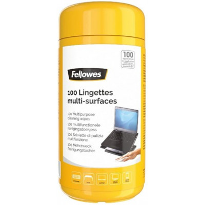 FELLOWES 8562801 FAZZOLETTI PULIZIA SCHERMO TUBO DA 100