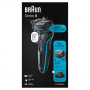 BRAUN 51-M1200-S RASOIO 3 LAME FLESSIBILI LAVABILE 2 ACCESSORI RIC