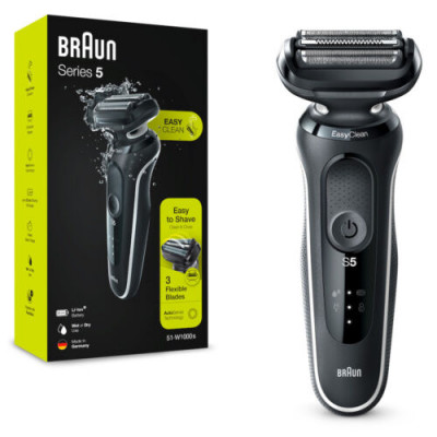 BRAUN 51-W-1000- RASOIO 3 LAME FLESSIBILI LAVABILE 1 ACCESSORIO RI