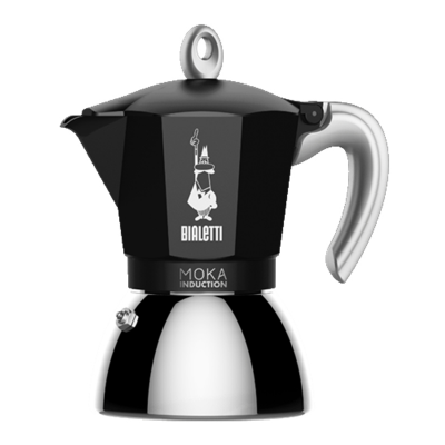 BIALETTI 6934 MOKA INDUCTION NERA 4 TZ