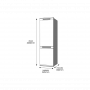 SAMSUNG RB38A7B6DC FRIGO COMBI 387LT H203 NF COTTA BEIGE D BESPOKE