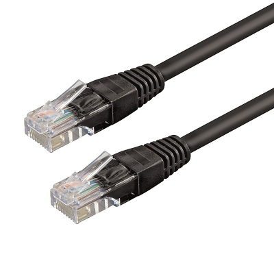 COSM. WPC-PAT-6U030BL CAVO CAT6 RJ45 UTP RAME 3MT NERO