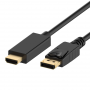 EWENT EC1431 CAVO DA DP DISPLAYPORT  USCITA SEGN.  A HDMI  INGRESSO MONITOR  1.8MT 4K