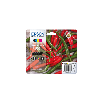EPSON C13T09Q64020 PACK 4 CARTUCCE INK 503 BK C M Y  PEPERONCINO 