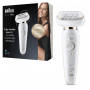 BRAUN 9001 SILK-EPIL EPILATORE RICARICABILE WET&DRY TEST  FLEX3D TESTINA RASOIO 40PIN