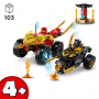 LEGO NINJAGO 71789 BATTAGLIA SU AUTO E MOTO DI KAI E RAS