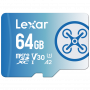 LEXAR 64GB FLY MICROSDXC UHS-I A2 V30
