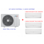 ARGOCLIMA KIT UNITA' ESTERNA TRIAL 21 DCI R32 + UNITA' INTERNA ECOLIGHT 12.000 BTU + 2xUNITA' INTERNE ECOLIGHT 9.000 BTU