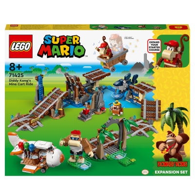 LEGO SUPER MARIO 71425 PACK DI ESPANSIONE CORSA NELLA MINIERA DI DIDDY KONG ETA 8 