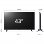 LG 43UR78006LK.API TVC LED 43 4K SMART HDR10 WIFI SAT 3HDMI 2USB UHD2 POLE PROC A5 6GEN